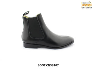 [Outlet size 42] Giày da nam cổ cao Boot thun CNSB107 001