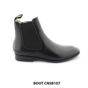 [Outlet size 42] Giày da nam cổ cao Boot thun CNSB107 001