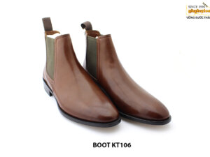 [Outlet size 41] Giày da nam cổ cao thanh lịch Chelsea Boot KT106 006