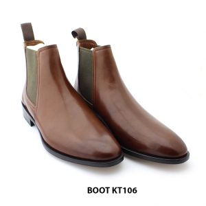 [Outlet size 41] Giày da nam cổ cao thanh lịch Chelsea Boot KT106 006