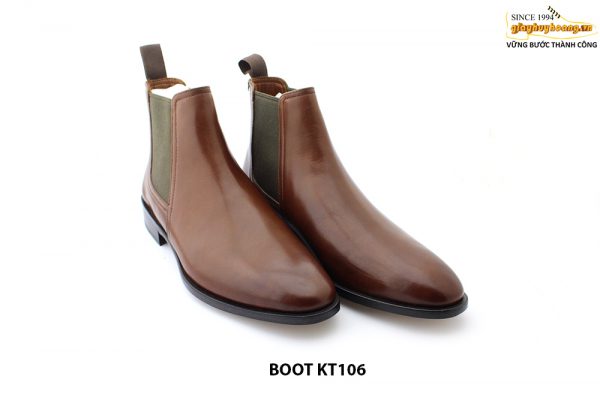 [Outlet size 41] Giày da nam cổ cao thanh lịch Chelsea Boot KT106 006