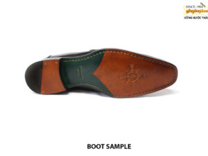 [Outlet size 43] Giày da nam cổ cao Chelsea Boot đen 005