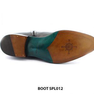 [Outlet size 44] Giày da nam cao cấp Zip Boot SPL012 0005