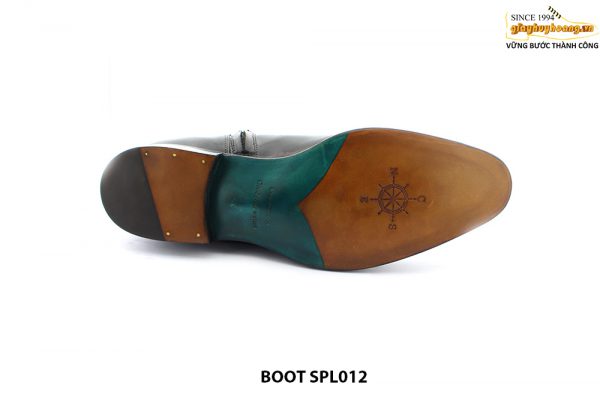 [Outlet size 44] Giày da nam cao cấp Zip Boot SPL012 0005