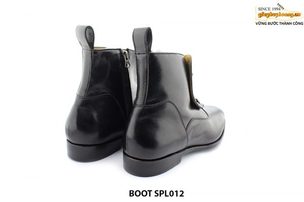 [Outlet size 44] Giày da nam cao cấp Zip Boot SPL012 0004