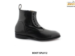 [Outlet size 44] Giày da nam cao cấp Zip Boot SPL012 0001