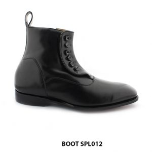 [Outlet size 44] Giày da nam cao cấp Zip Boot SPL012 0001