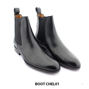 [Outlet] Giày da nam cổ cao đế khâu Chelsea Boot CHEL01 002