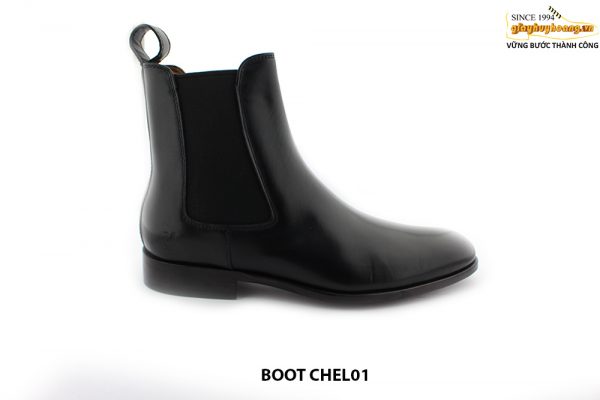[Outlet] Giày da nam cổ cao đế khâu Chelsea Boot CHEL01 001