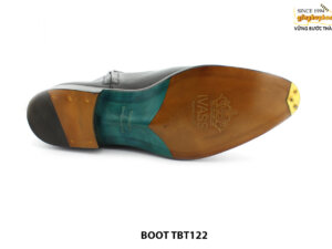 [Outlet size 46] Giày da nam cổ cao dây kéo Zip Boot TBT122 0006