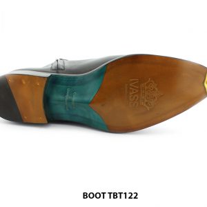 [Outlet size 46] Giày da nam cổ cao dây kéo Zip Boot TBT122 0006