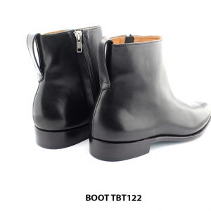 [Outlet size 46] Giày da nam cổ cao dây kéo Zip Boot TBT122 0004