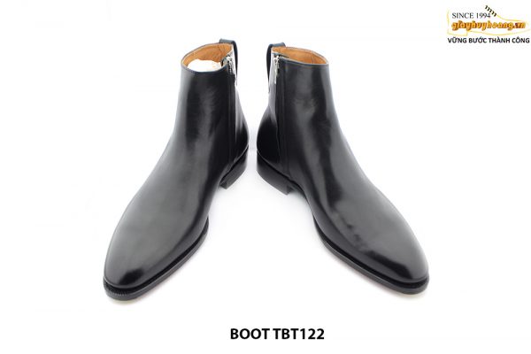 [Outlet size 46] Giày da nam cổ cao dây kéo Zip Boot TBT122 0003