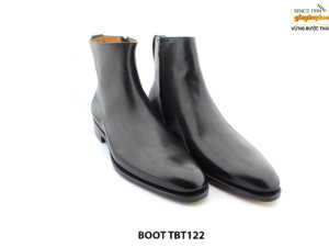[Outlet size 46] Giày da nam cổ cao dây kéo Zip Boot TBT122 0002