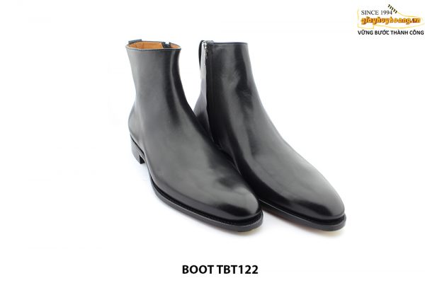 [Outlet size 46] Giày da nam cổ cao dây kéo Zip Boot TBT122 0002
