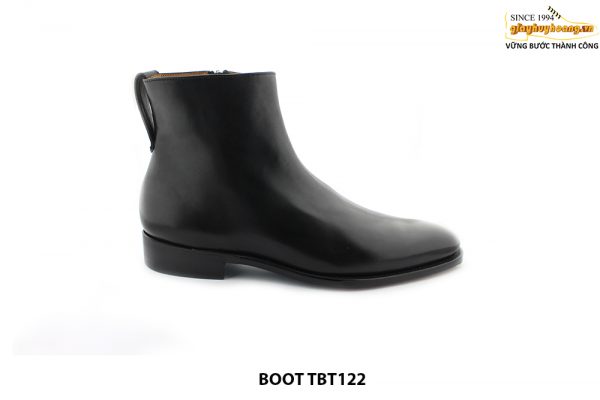 [Outlet size 46] Giày da nam cổ cao dây kéo Zip Boot TBT122 0001