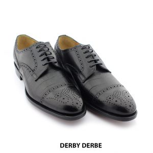 [Outlet Size 40] Giày da nam thủ công chính hãng Derby DERBE 003