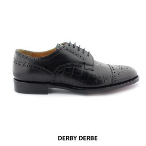 [Outlet Size 40] Giày da nam thủ công chính hãng Derby DERBE 001