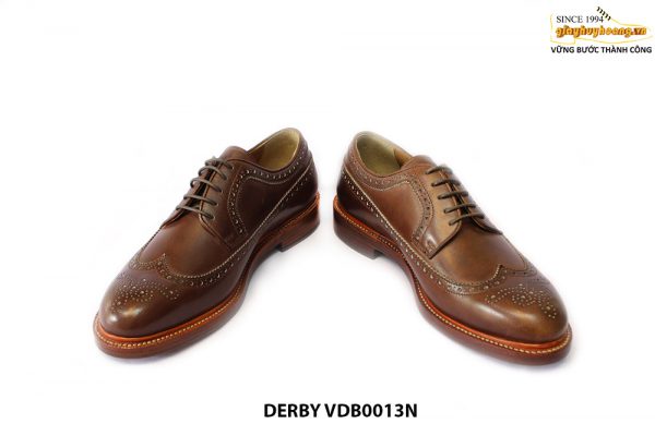 [Outlet Size 41] Giày da nam Wingtips Derby VDB0013M 006