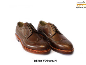 [Outlet Size 41] Giày da nam Wingtips Derby VDB0013M 005