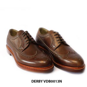 [Outlet Size 41] Giày da nam Wingtips Derby VDB0013M 005