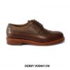 [Outlet Size 41] Giày da nam Wingtips Derby VDB0013M 001
