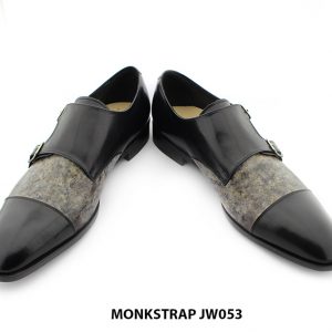 [Outlet size 46] Giày da nam 2 khoá size to Monkstrap JW043 004