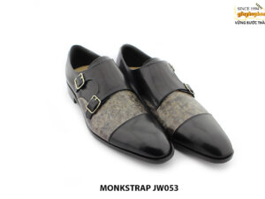 [Outlet size 46] Giày da nam 2 khoá size to Monkstrap JW043 003