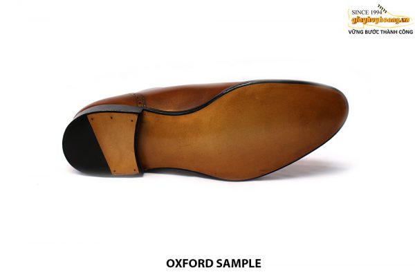 [Outlet size 41] Giày tây nam đế da bò Brogues Oxford Sample 006