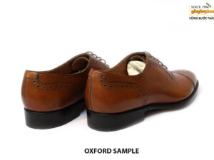[Outlet size 41] Giày tây nam đế da bò Brogues Oxford Sample 005
