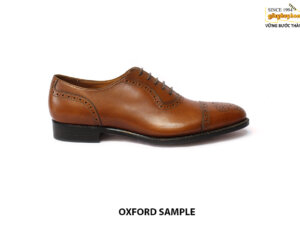 [Outlet size 41] Giày tây nam đế da bò Brogues Oxford Sample 001