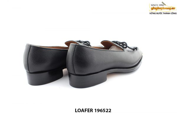 [Outlet size 38] Giày lười nam cao cấp da Saffiano Loafer 196522 005