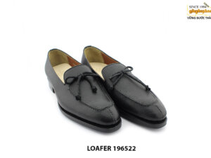 [Outlet size 38] Giày lười nam cao cấp da Saffiano Loafer 196522 003