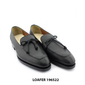 [Outlet size 38] Giày lười nam cao cấp da Saffiano Loafer 196522 003