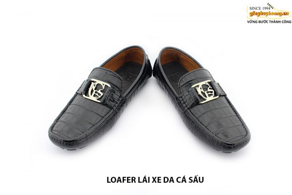 [Outlet] Giày lười nam lái xe da cá sấu cao cấp loafer 003