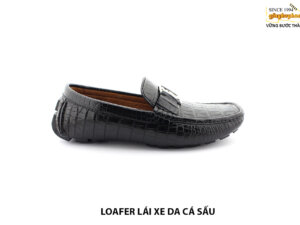 [Outlet] Giày lười nam lái xe da cá sấu cao cấp loafer 001