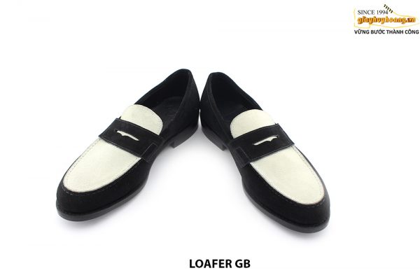 [Outlet size 40.5] Giày lười nam đen trắng cao cấp Loafer GB 004