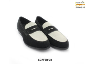 [Outlet size 40.5] Giày lười nam đen trắng cao cấp Loafer GB 003