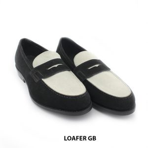 [Outlet size 40.5] Giày lười nam đen trắng cao cấp Loafer GB 003
