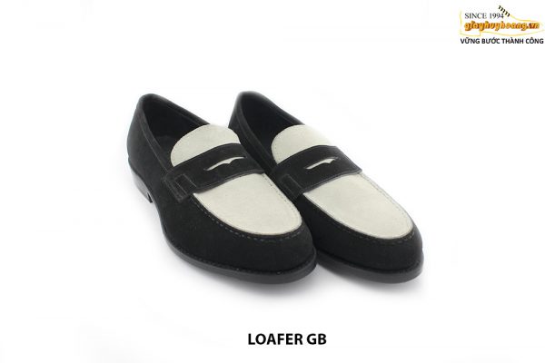 [Outlet size 40.5] Giày lười nam đen trắng cao cấp Loafer GB 003