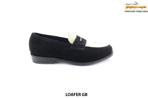 [Outlet size 40.5] Giày lười nam đen trắng cao cấp Loafer GB 001