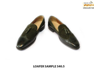 [Outlet size 40.5] Giày da nam Tassel phối da lộn Loafer Sample 004