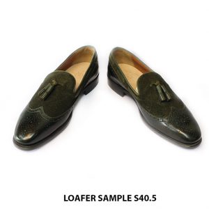 [Outlet size 40.5] Giày da nam Tassel phối da lộn Loafer Sample 004