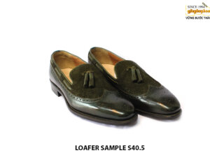 [Outlet size 40.5] Giày da nam Tassel phối da lộn Loafer Sample 003