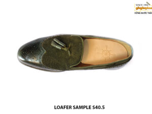 [Outlet size 40.5] Giày da nam Tassel phối da lộn Loafer Sample 002