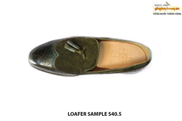 [Outlet size 40.5] Giày da nam Tassel phối da lộn Loafer Sample 002
