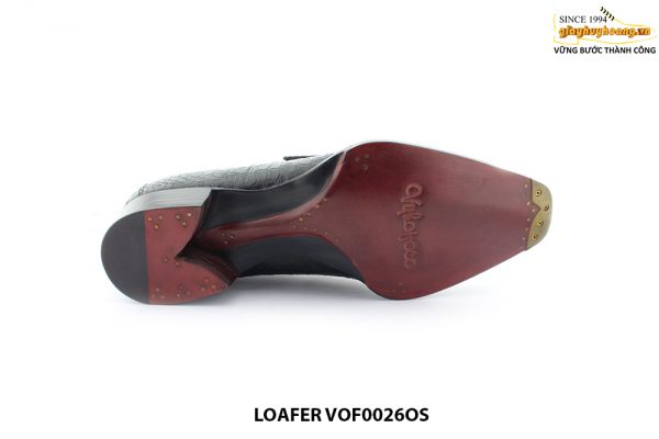 [Outlet size 41] Giày lười nam da cá sấu Loafer VOF0026OS 006