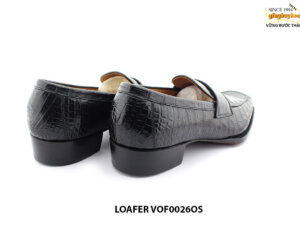 [Outlet size 41] Giày lười nam da cá sấu Loafer VOF0026OS 005