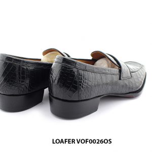 [Outlet size 41] Giày lười nam da cá sấu Loafer VOF0026OS 005