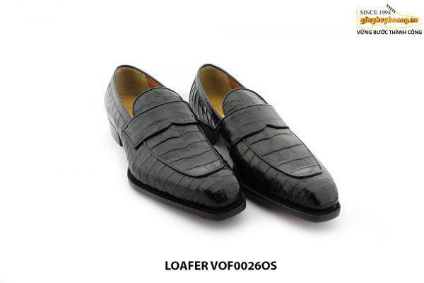 [Outlet size 41] Giày lười nam da cá sấu Loafer VOF0026OS 003